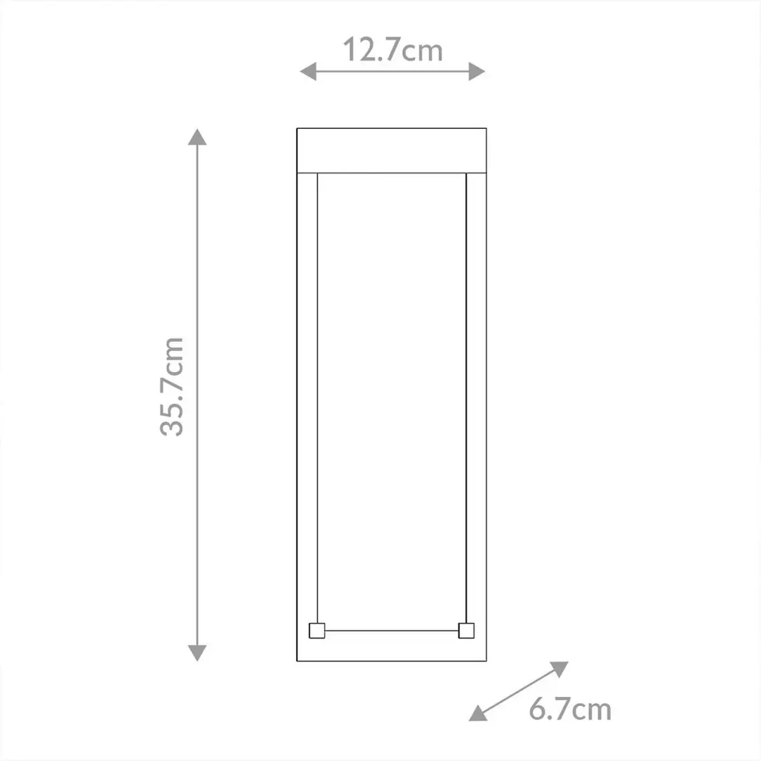 Quintiesse LED-Außenwandleuchte KABO, schwarz, Höhe 36 cm, Metall, IP44
