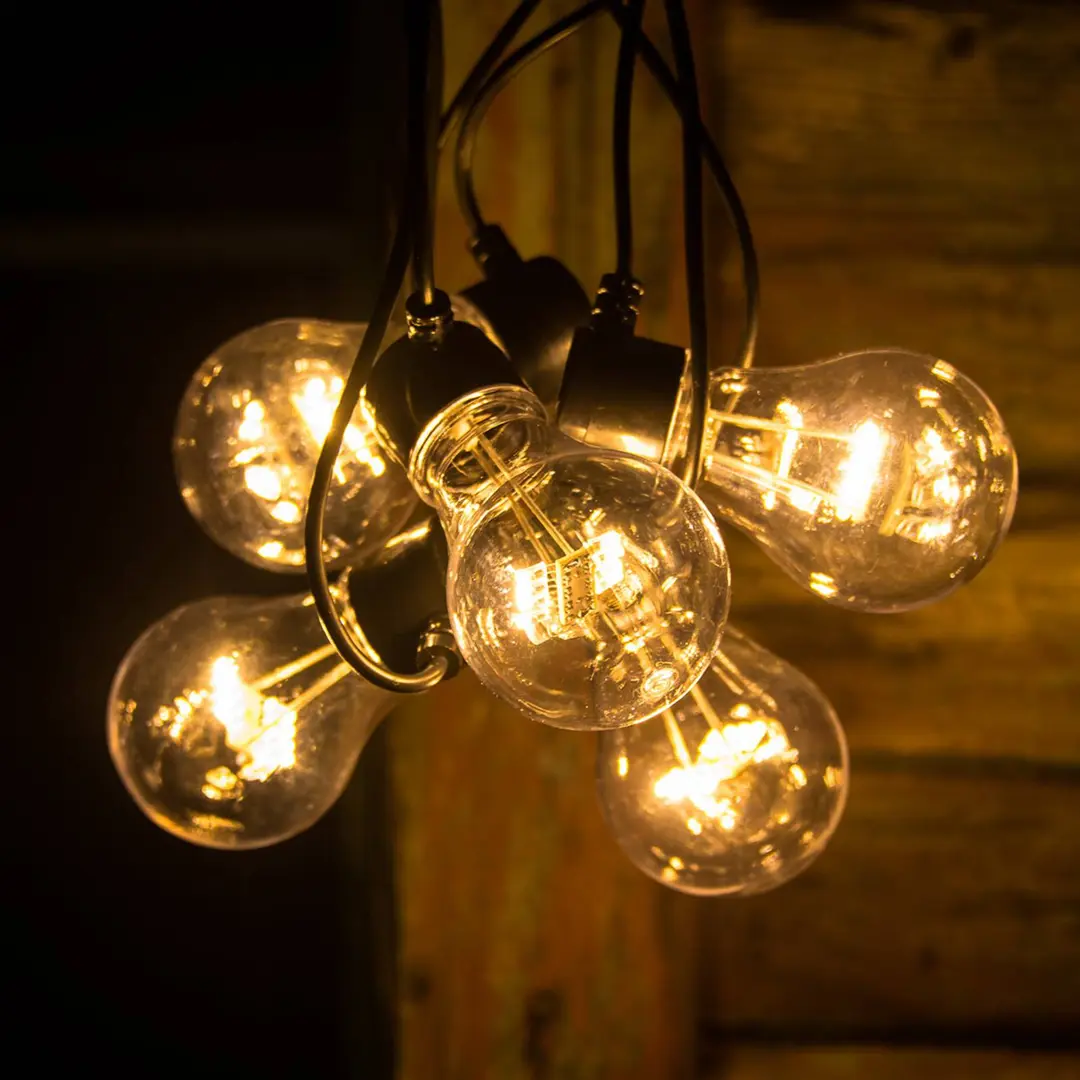 Konstsmide Christmas LED-Lichterkette Glühfadenoptik bernstein 5-flg.
