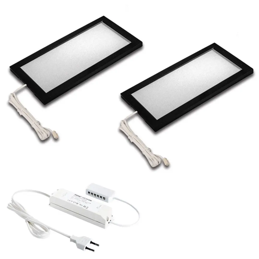 Hera LED-Unterbaulampe Sky 2er Set 4.000K schwarz