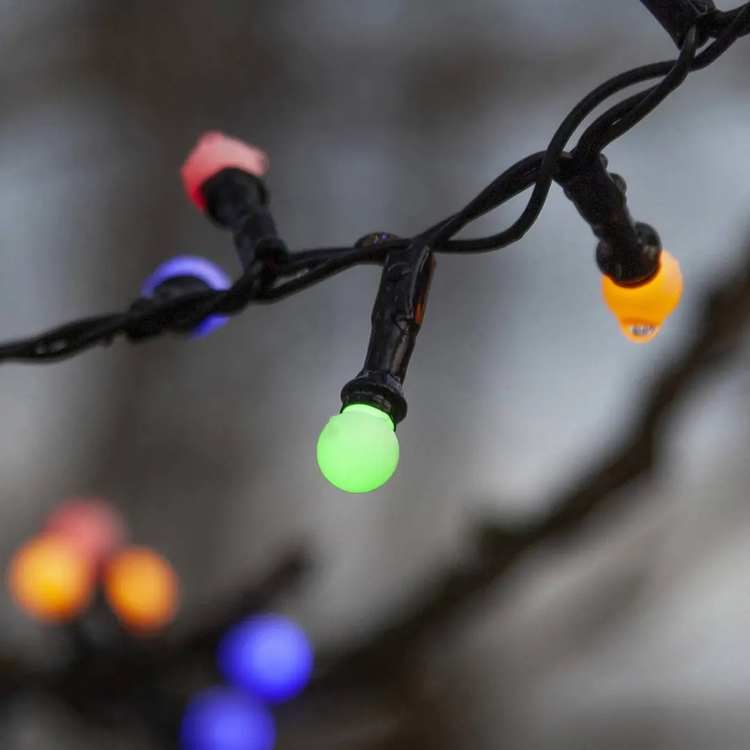 STAR TRADING LED-Lichterkette Berry Mini mit Timerfunktion bunt