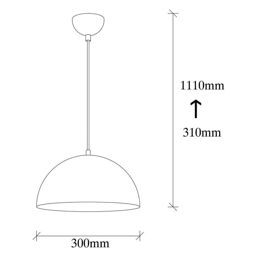 Opviq Hängeleuchte Berceste 231-S, silberfarben, Metall, Ø 30 cm