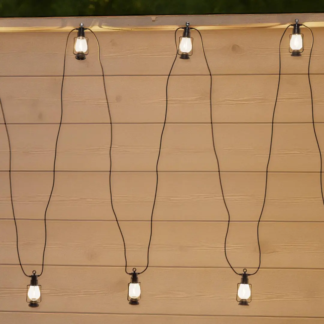 Lamkur LED-Lichterkette Garlands, Länge 1000 cm, schwarz, 10-flg.