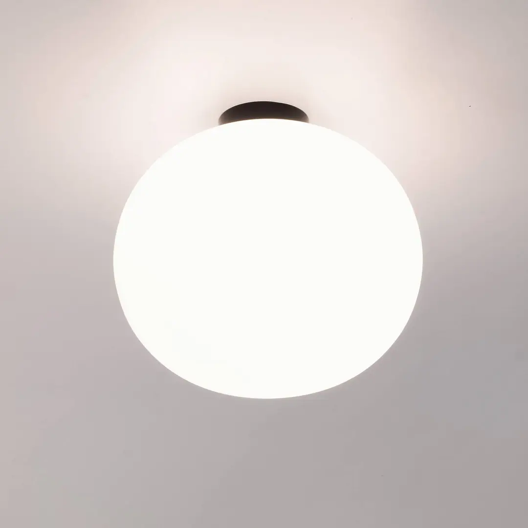 Casablanca Deckenlampe Acai, weiß/schwarz, Glas, 26 cm, E27