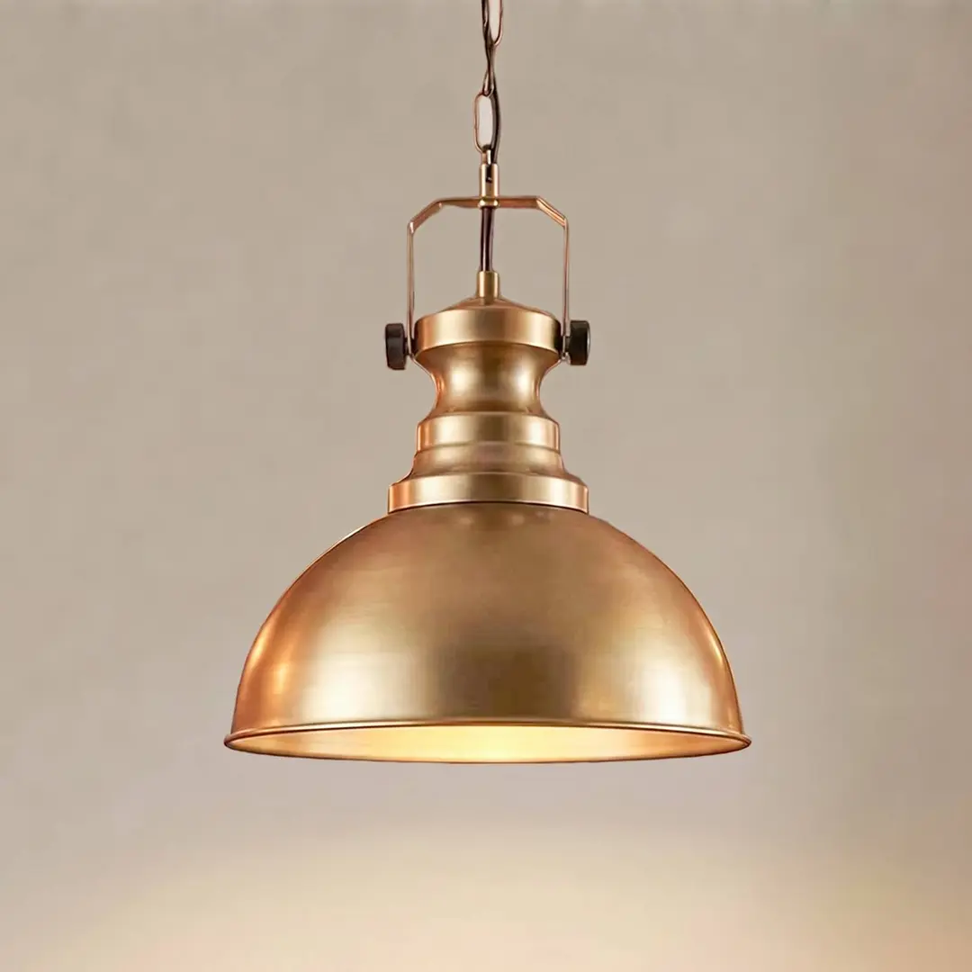 Opviq Hängeleuchte Kure, goldfarben, Ø 31 cm, Metall, E27