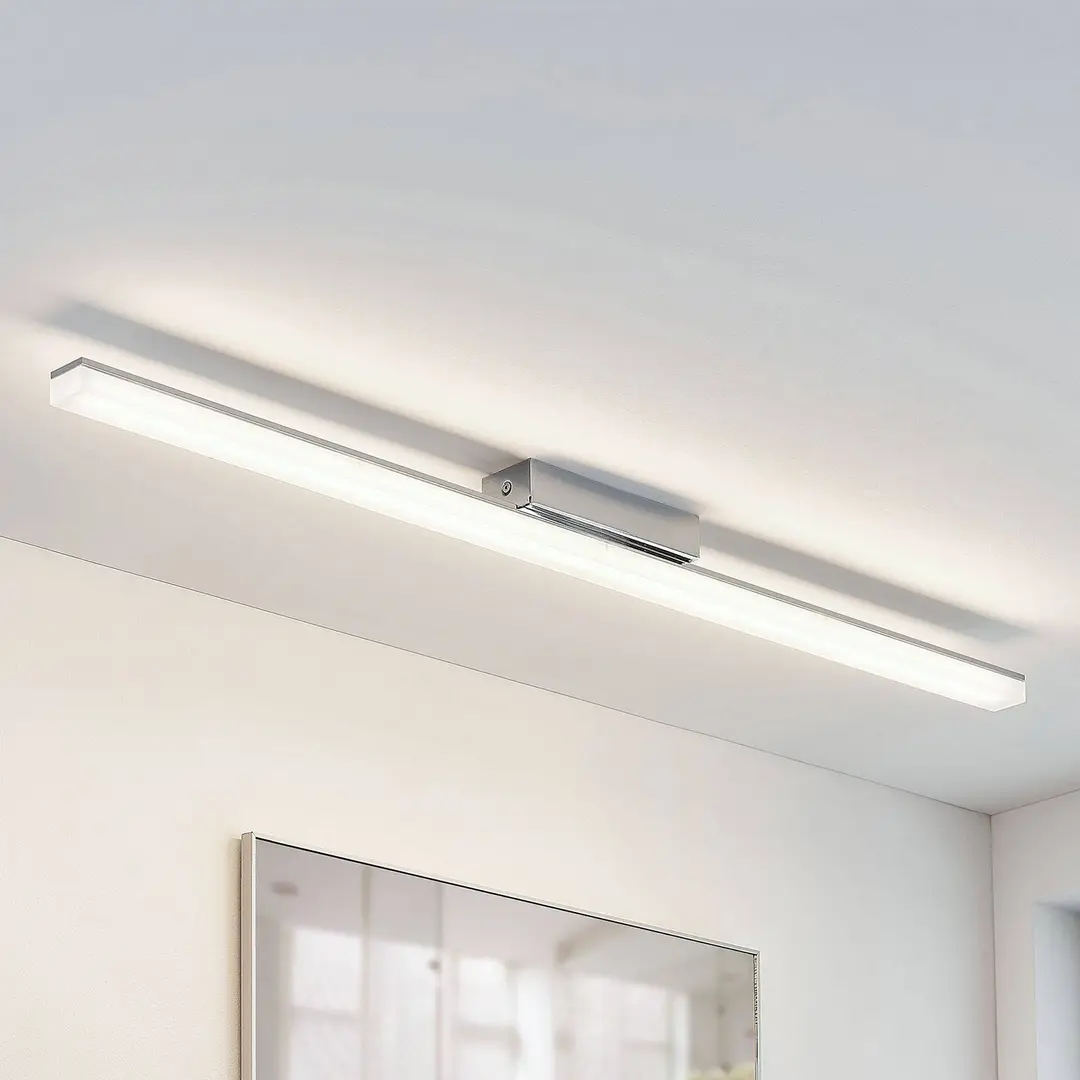 Lindby LED-Bad-Deckenleuchte Levke, 100 cm, dimmbar, IP44