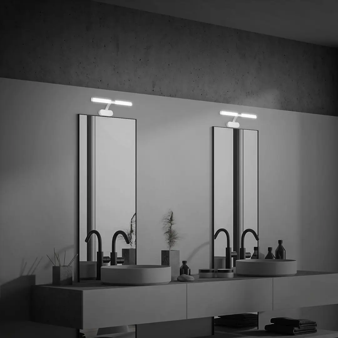 Briloner LED-Wandlampe Runt IP44 Ausleger 4.000K chrom matt