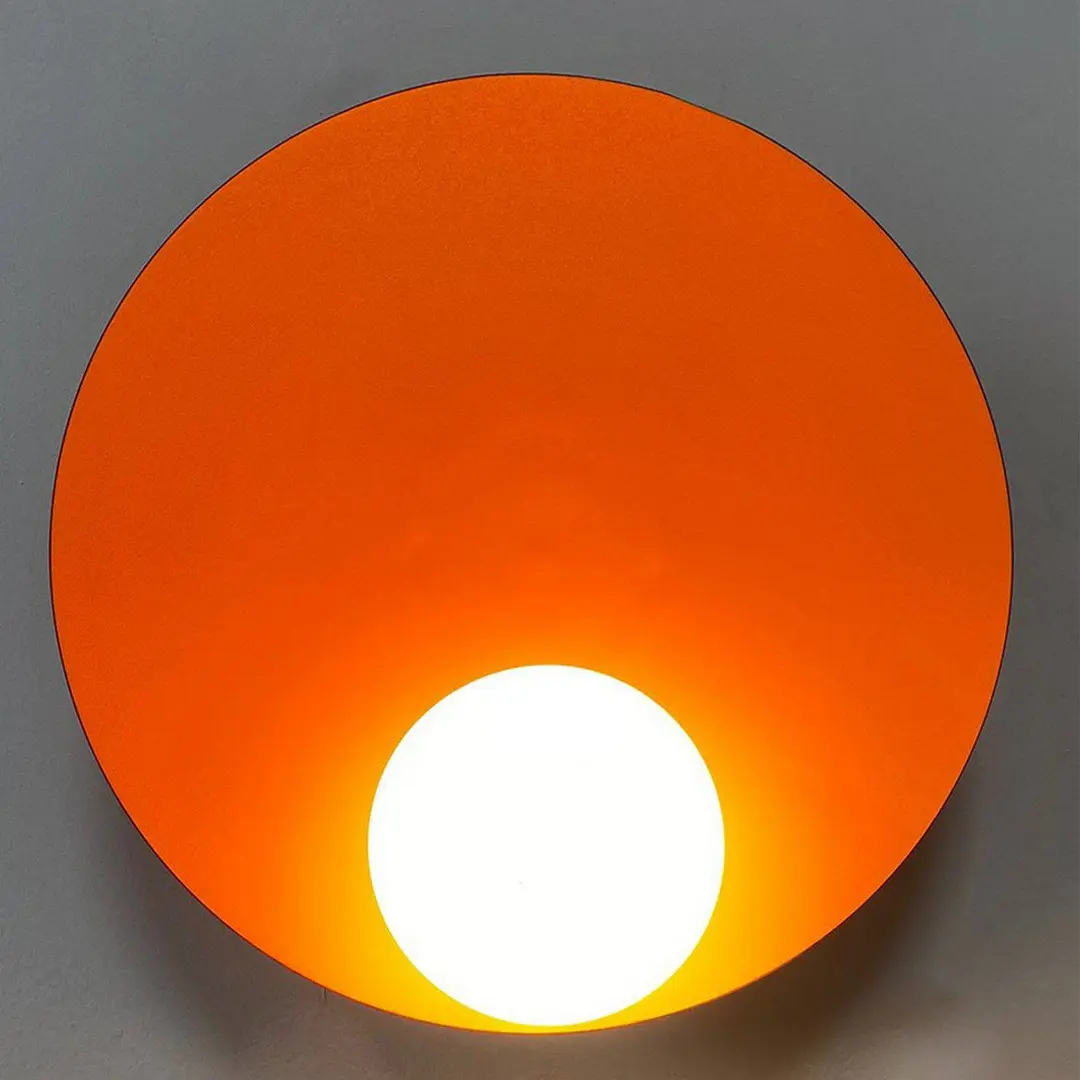 ROYALTECH Wandleuchte Aphrodite, orange, Ø 33 cm, Metall, G9