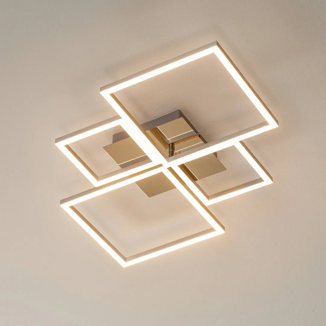 Briloner LED-Deckenlampe Frame, per Wandschalter dimmbar