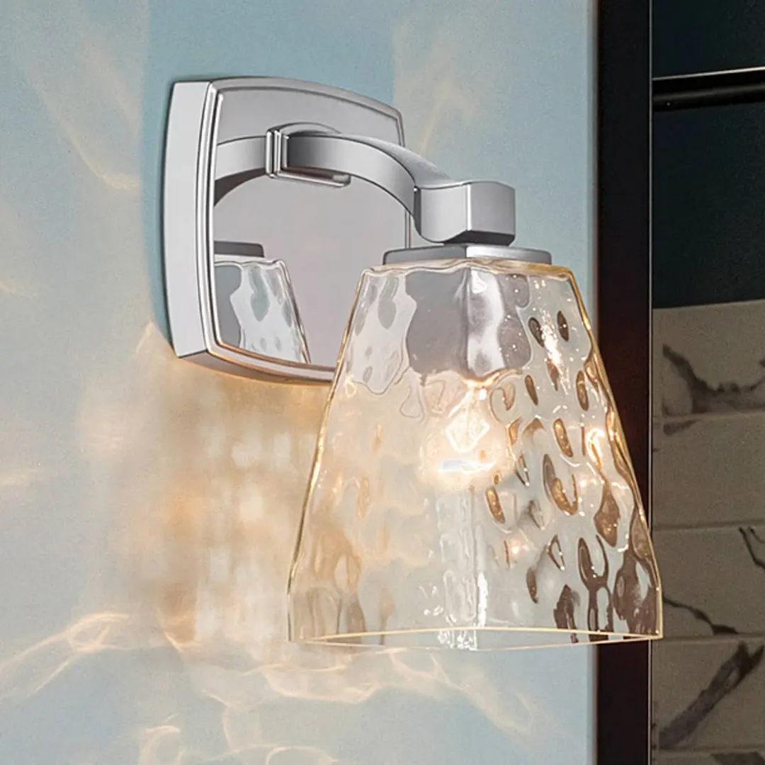 KICHLER Wandleuchte Marant, chrom/klar, Höhe 24 cm, IP44, G9-LED