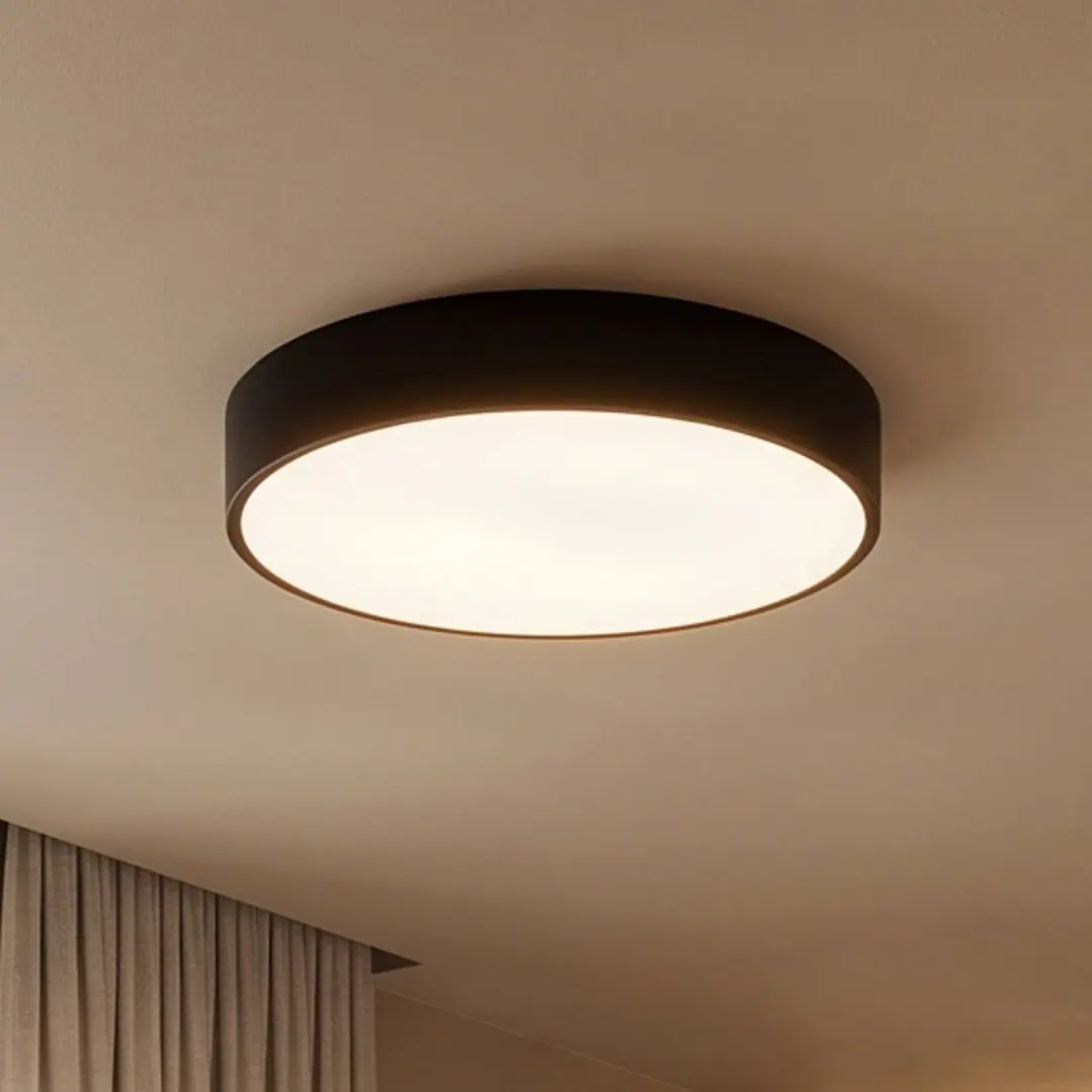 TEMAR LIGHTING Deckenleuchte Cleo 400, IP54, Ø 40 cm schwarz