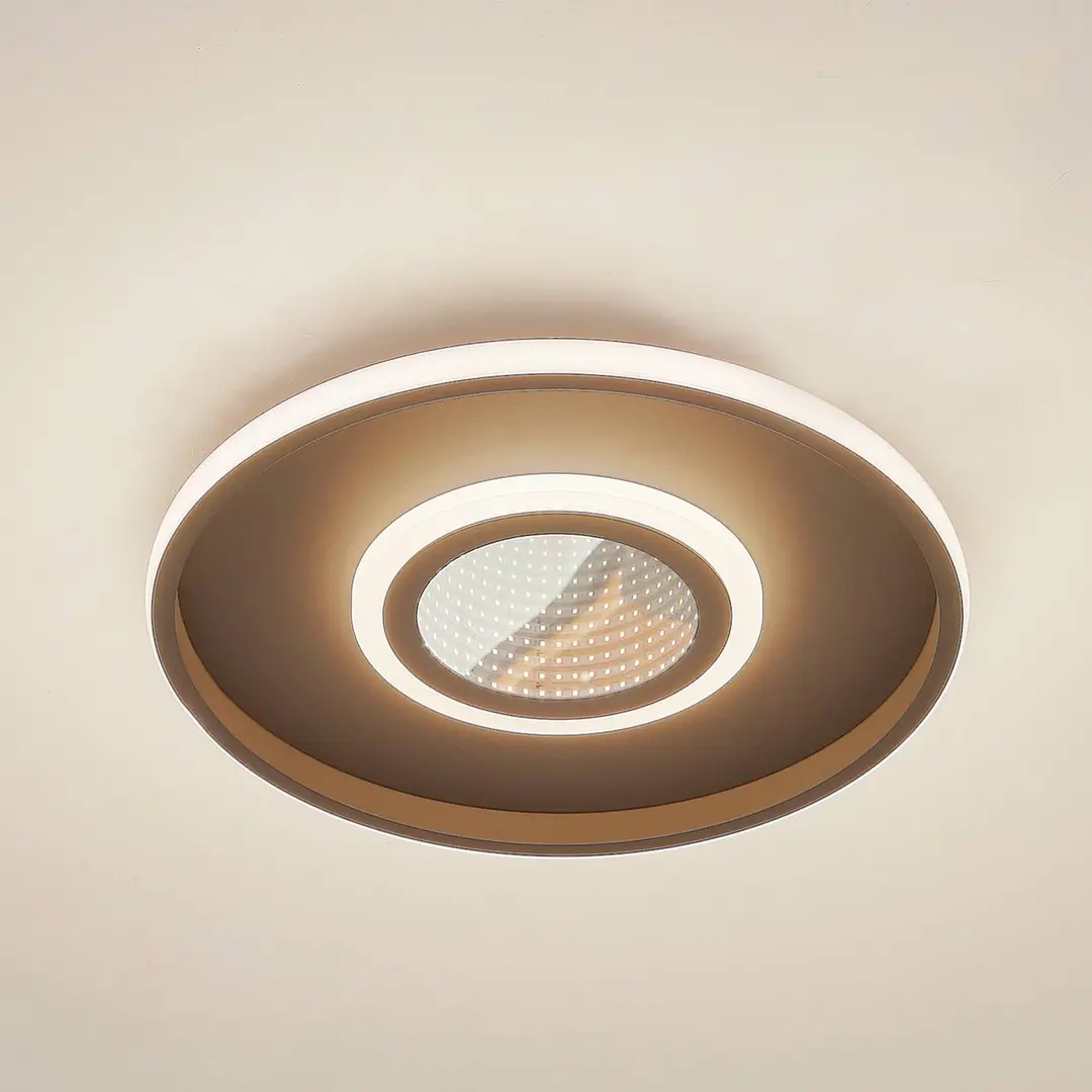 Lindby LED-Deckenleuchte Selian, dimmbar, Infinity Tunnel