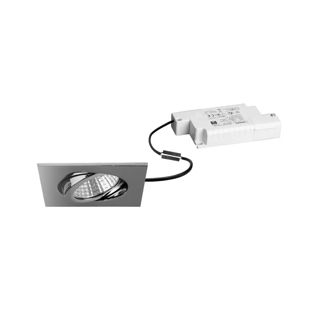 BRUMBERG LED-Einbauspot Damita-S, RC-dim, chrom glanz, IP65