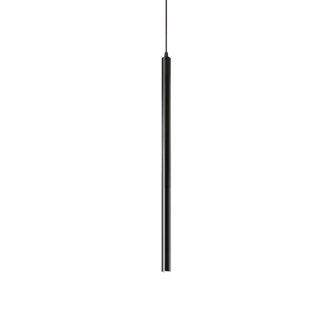 Ideal Lux Ultrathin LED-Hängelampe Ø 3cm schwarz
