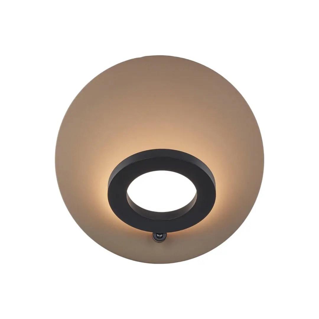 Knapstein LED-Wandleuchte Meggi, Effekt bronze/schwarz Gestensteuerung