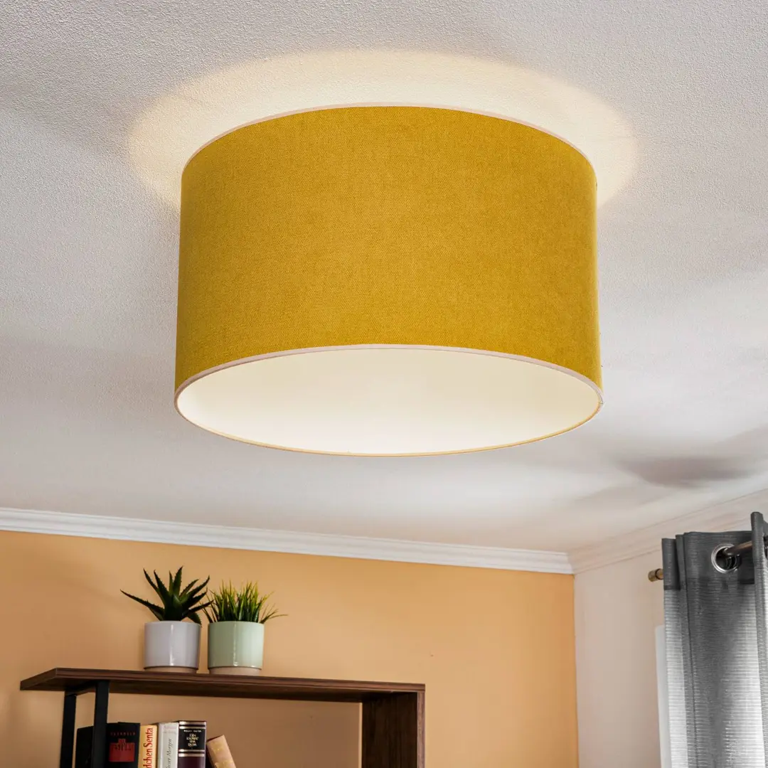 Duolla Deckenlampe Pastell Roller Ø 45cm senf