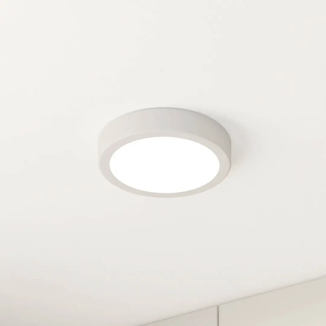 EGLO LED-Deckenlampe Fueva 5 IP44 3000K weiß Ø16cm