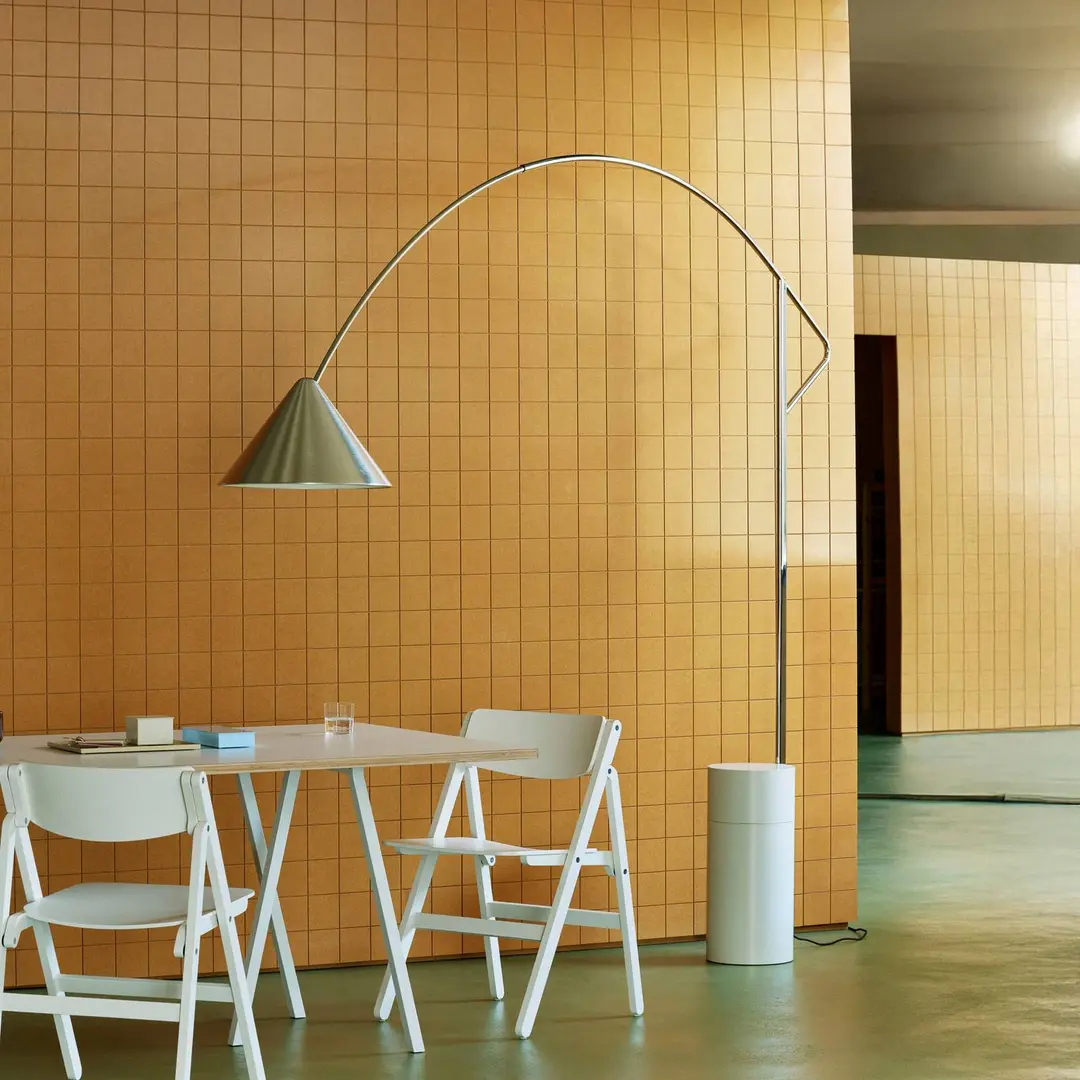 HAY Stehlampe Compass, aluminium, Höhe 217 cm, E27