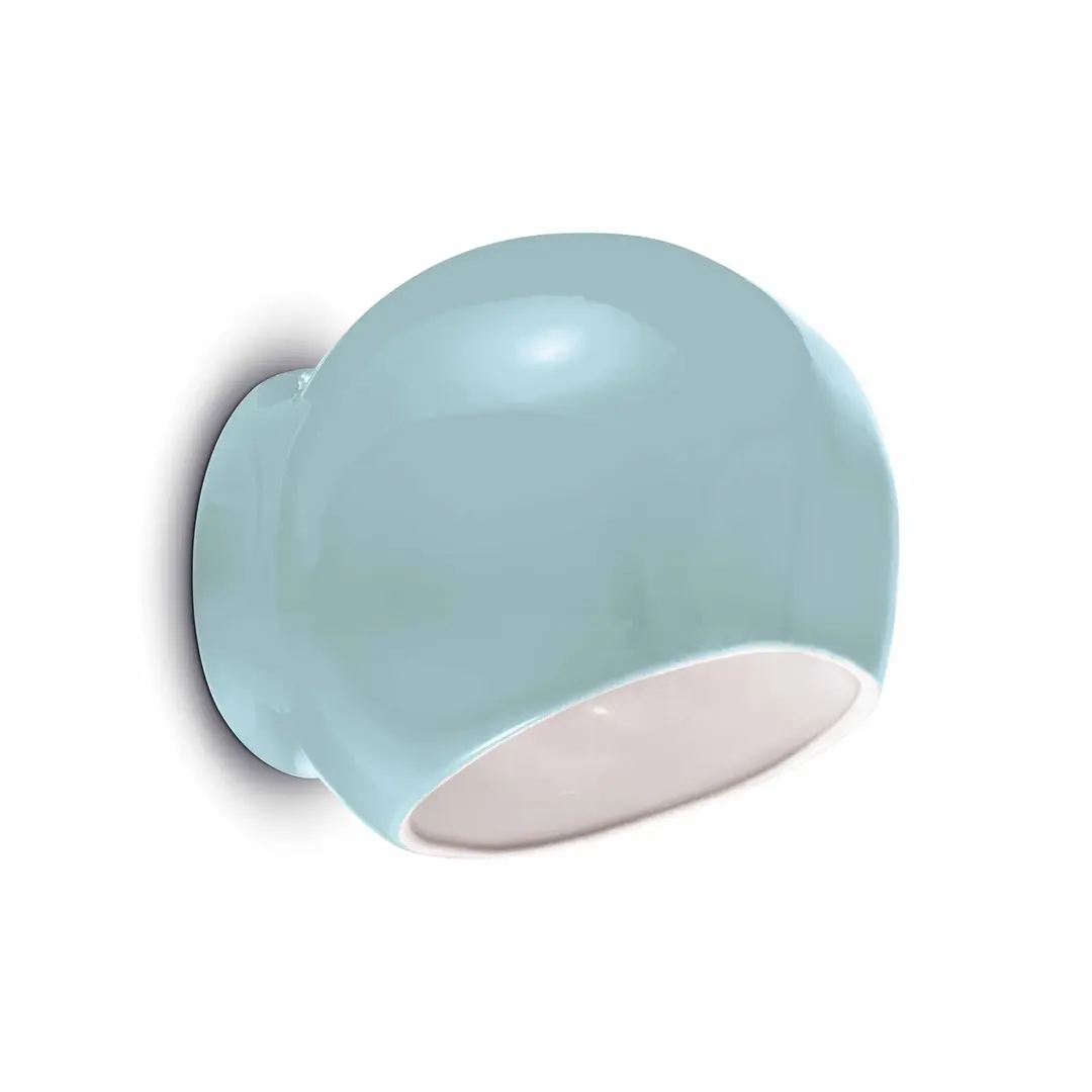 Ferroluce Wandleuchte Ayrton aus Keramik, blau