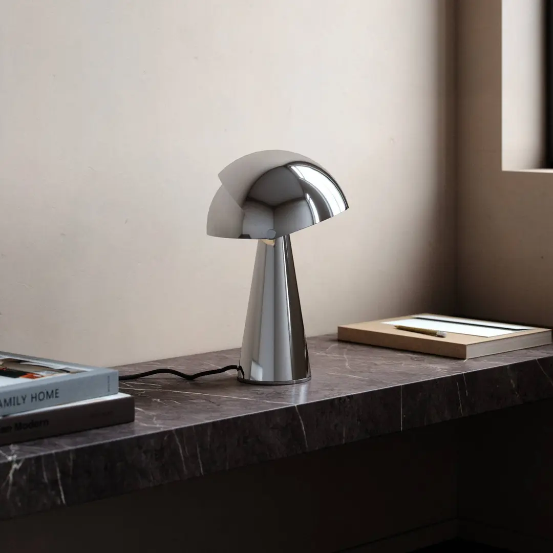 DFTP by Nordlux Tischleuchte Align mit kippbarem Schirm, chrom