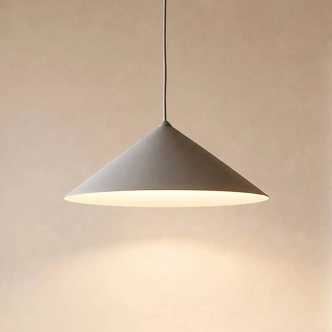TK Lighting Hängeleuchte Lume L, greige, Metall, Ø 40 cm, GX53