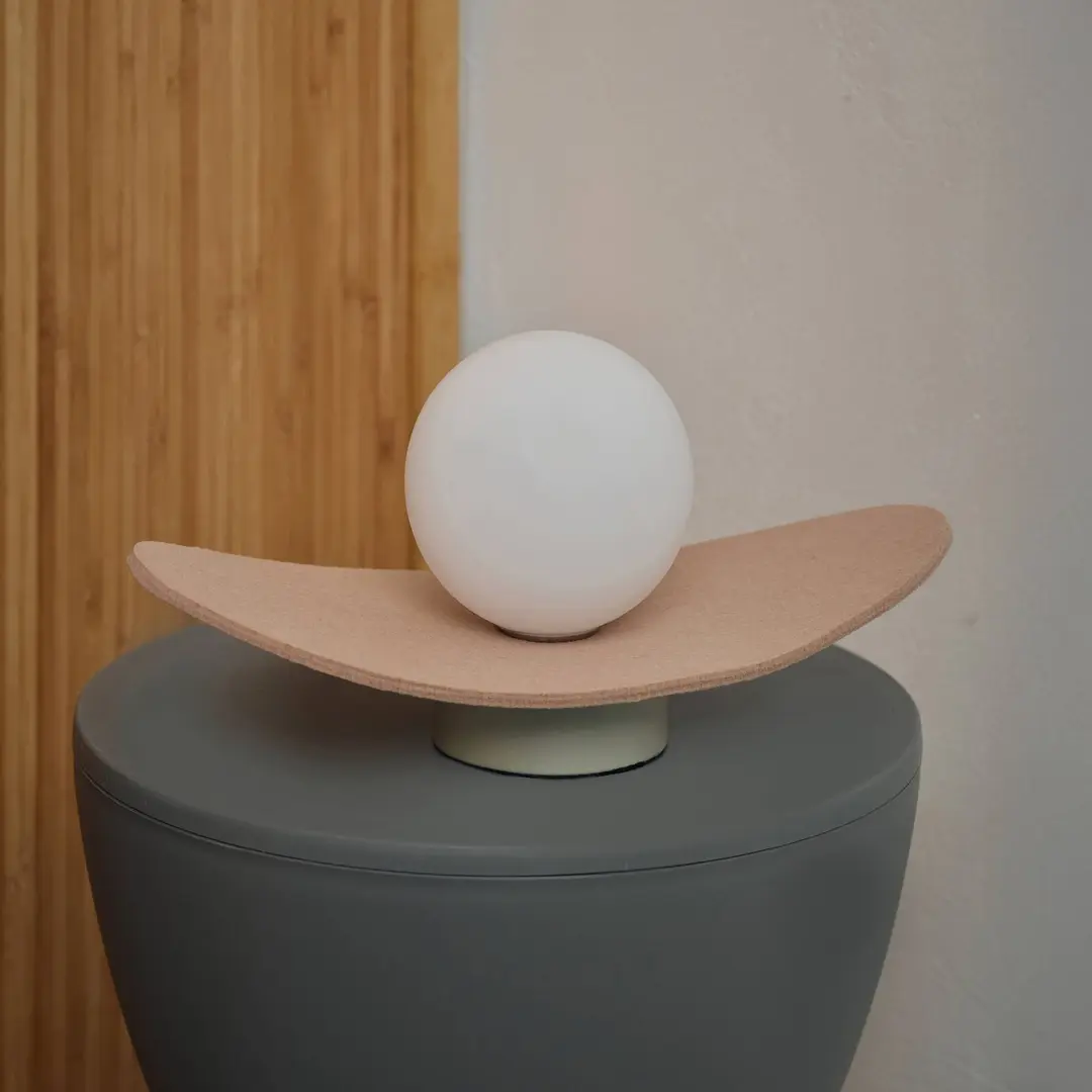 OSRAM Tischleuchte Decor Pearl, beige, Filz, G9