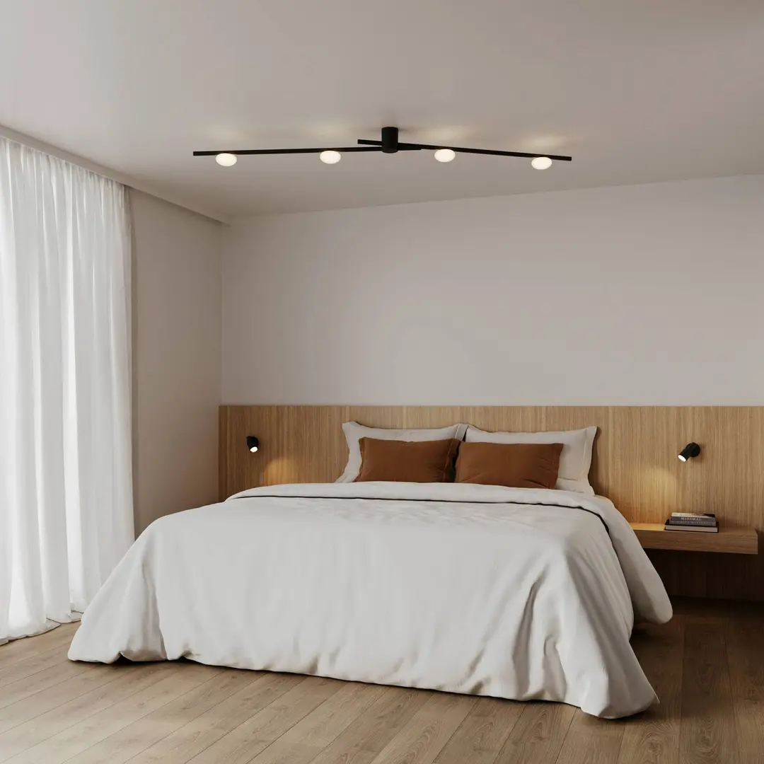 Wever & Ducré Lighting WEVER & DUCRÉ LED-Deckenlampe Perlez Spin 1.0 schwarz 927
