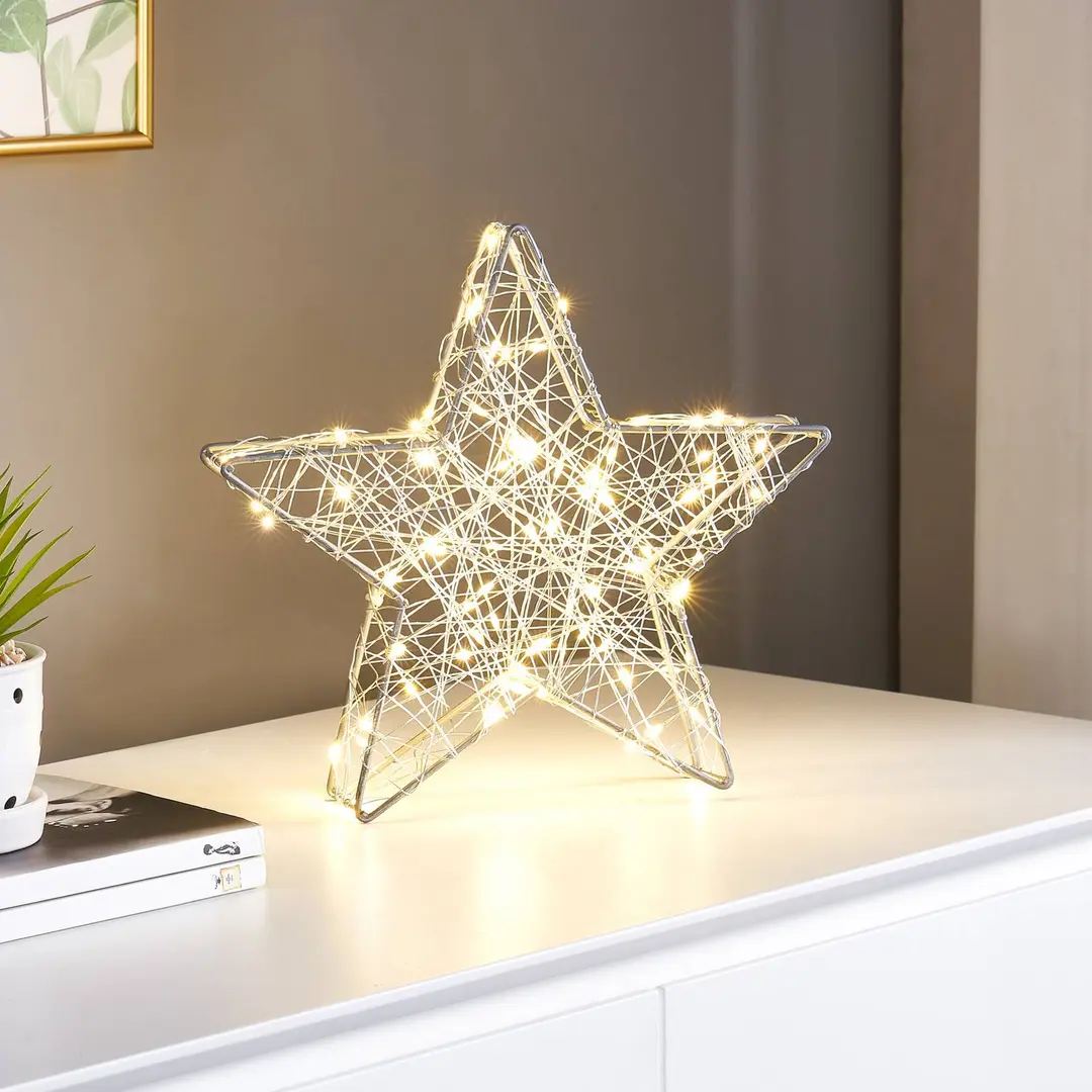 Lindby Lepita LED-Lichtstern 80-flammig