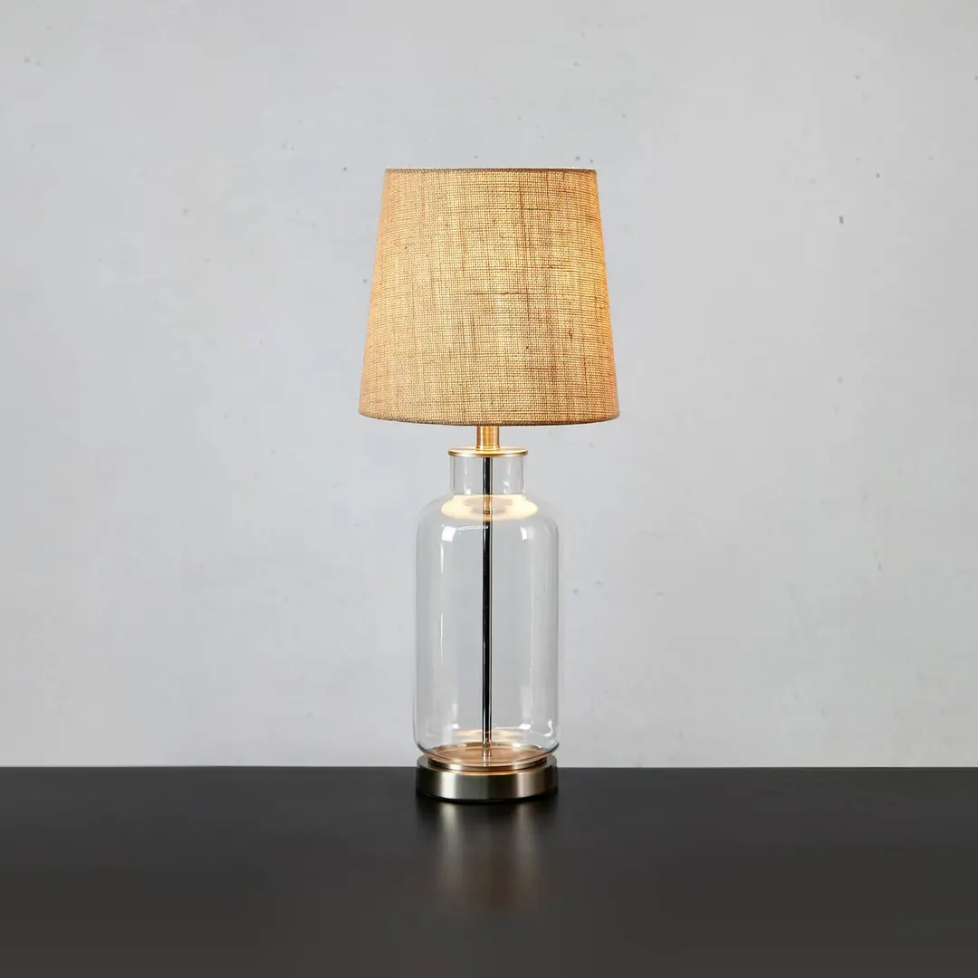 Markslöjd Tischleuchte Costero, transparent/natur, 61,5 cm
