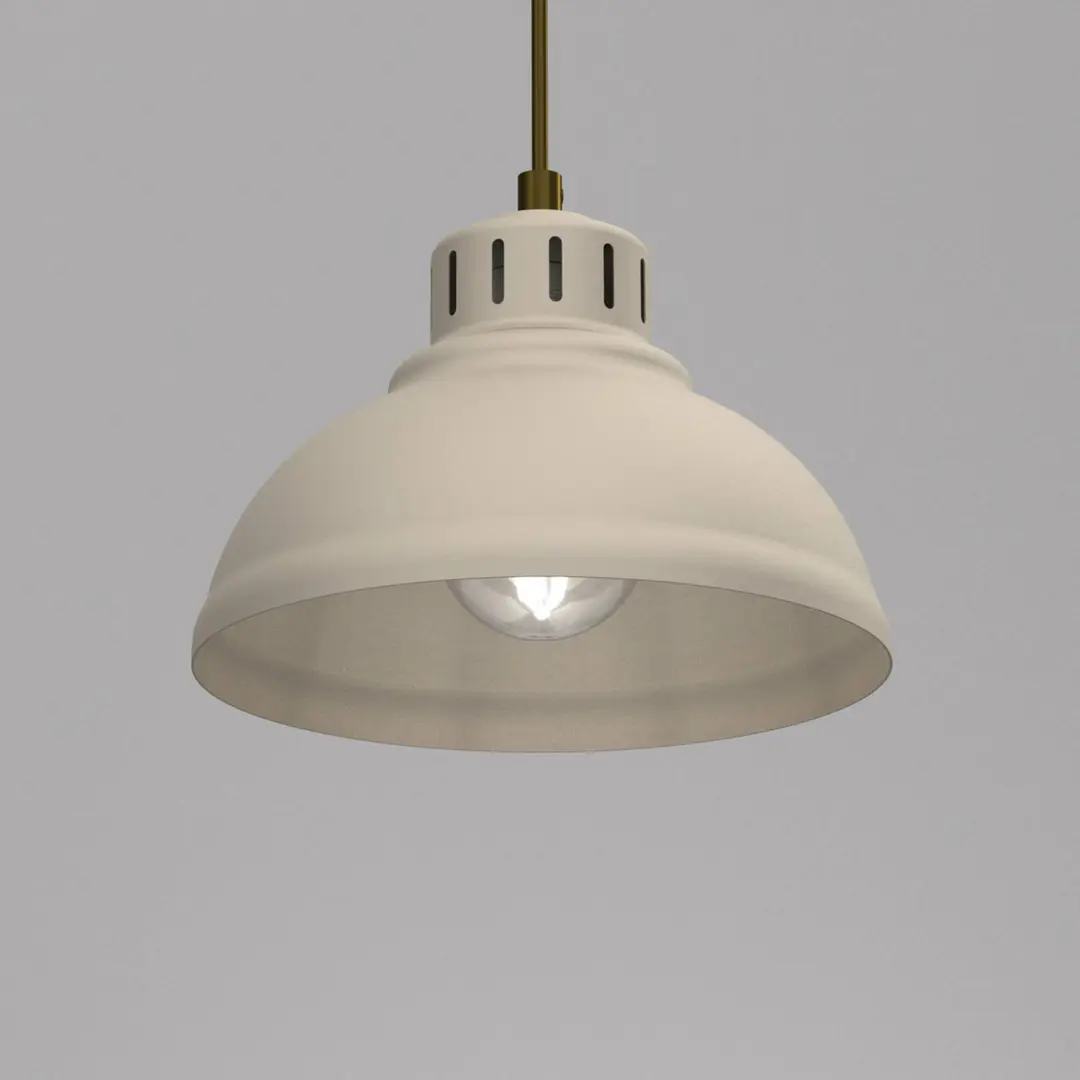Luminex Hängeleuchte Sven, 1-flammig, beige, Stahl