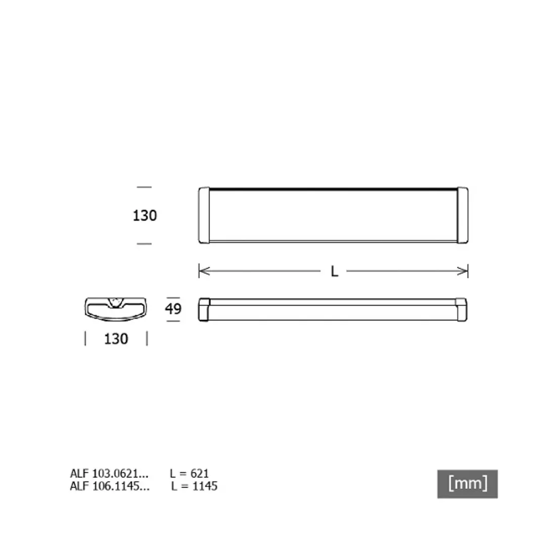 Fagerhult AllFive, Länge 114,5 cm, 38 / 28 W, 4.000 K, IP44