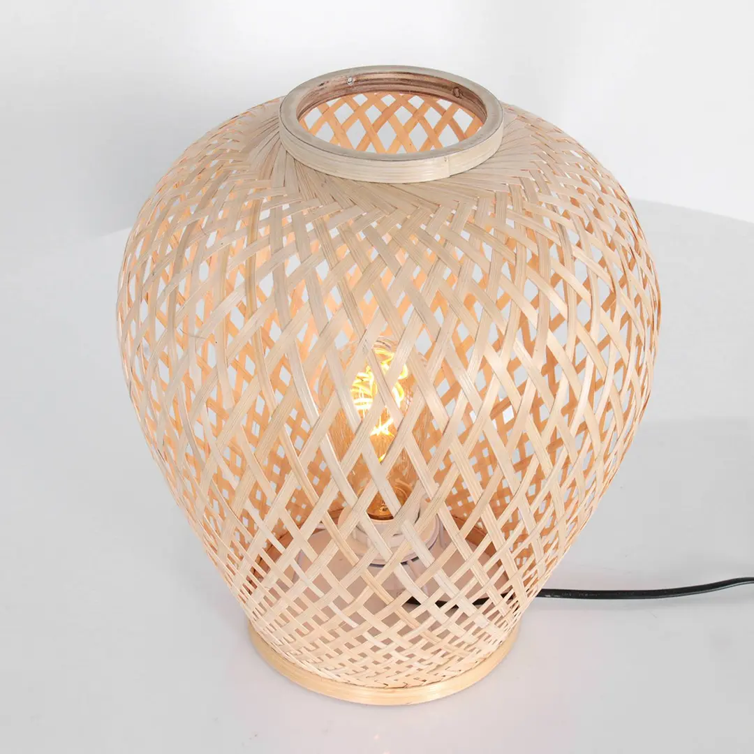 Steinhauer Tischlampe Maze, natur