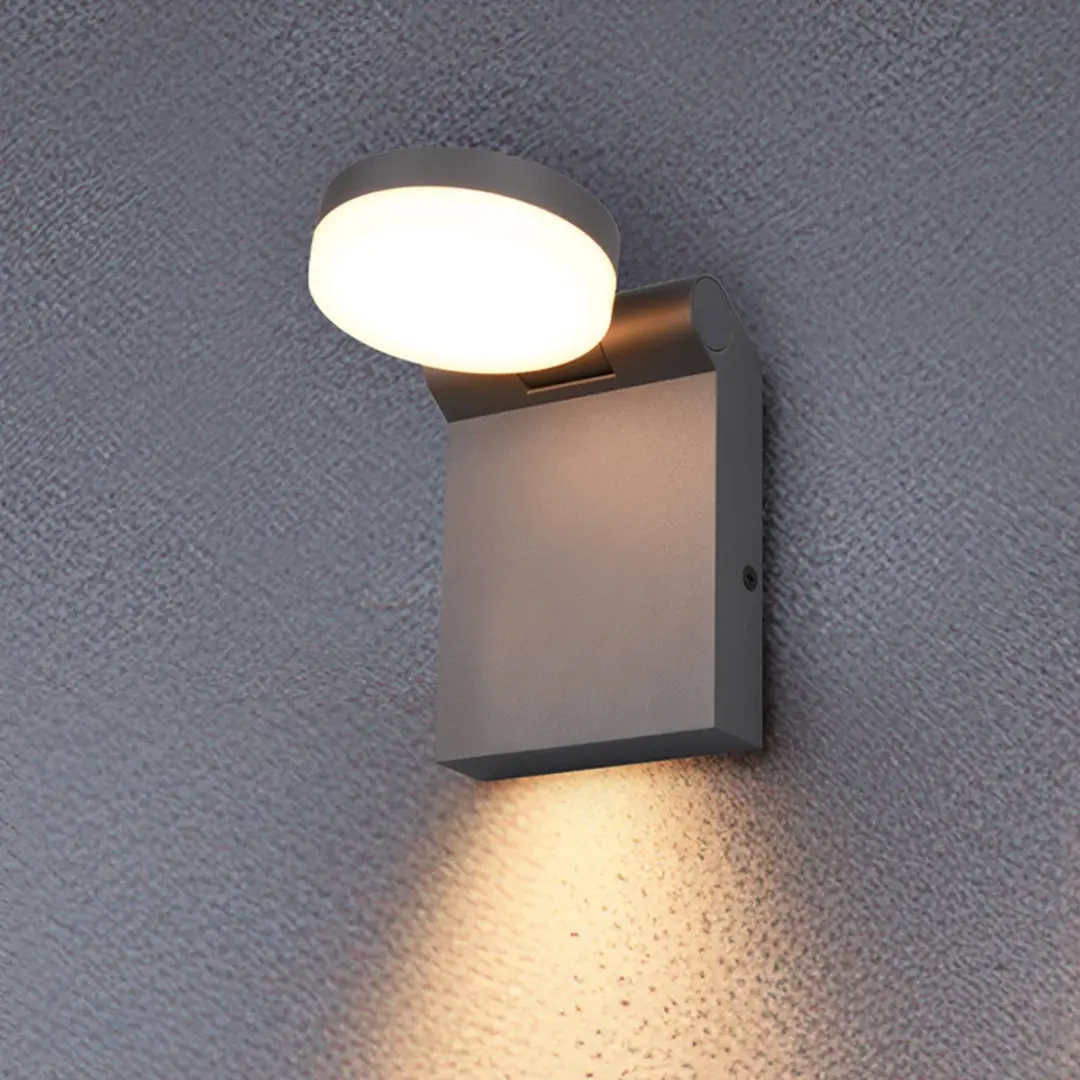 Trio Lighting LED-Außenwandleuchte Adour, anthrazit, kippbar, CCT, IP44