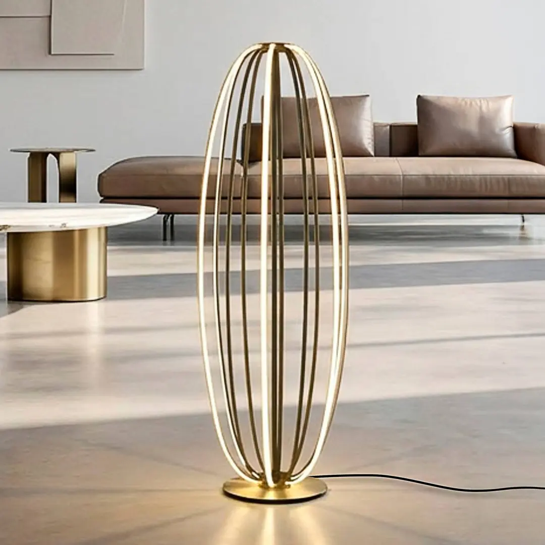 PAUL NEUHAUS LED-Stehlampe Elvara, bronzefarben, Höhe 108 cm, Metall
