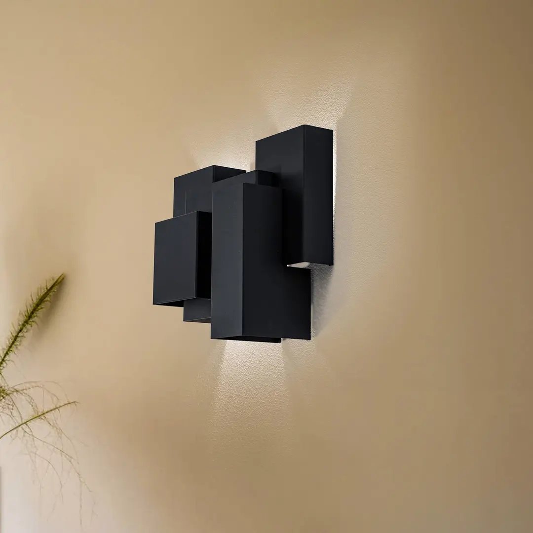 Luminex Wandleuchte Wall, schwarz, 5 x G9, Stahl