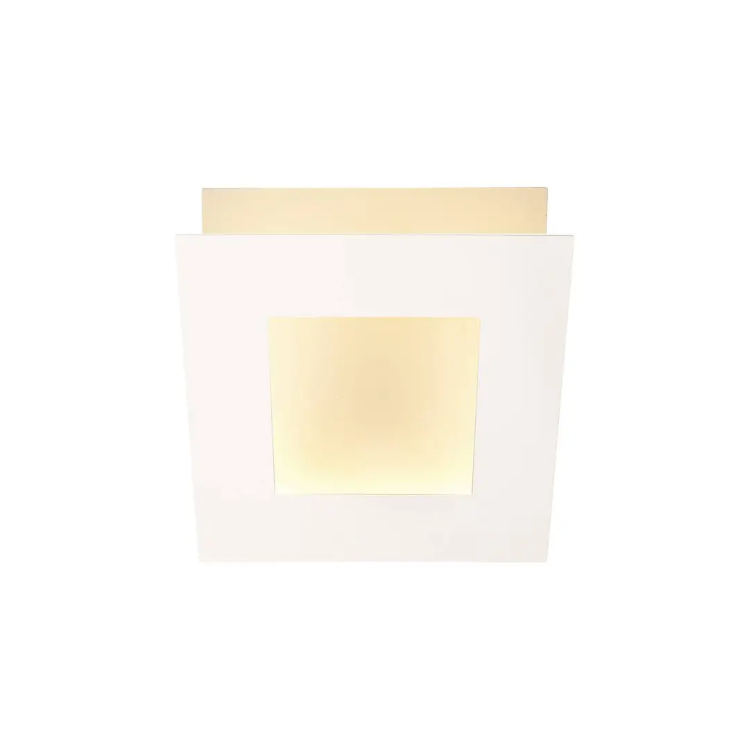 Mantra Iluminación LED-Wandleuchte Dalia, weiß, 18 x 18 cm, Aluminium