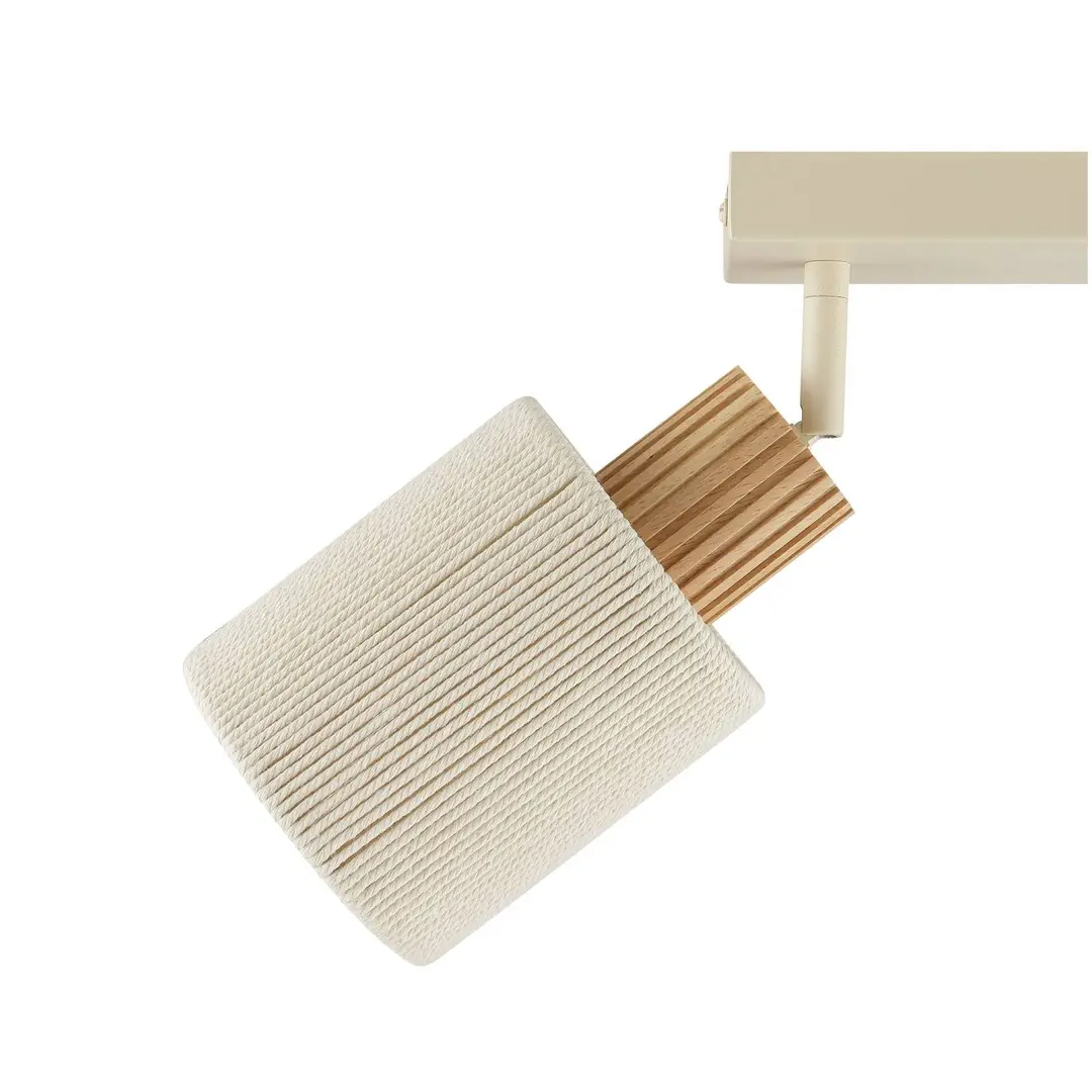 Brilliant Deckenleuchte Arlo, beige, Textil, Länge 62 cm, 2-flammig