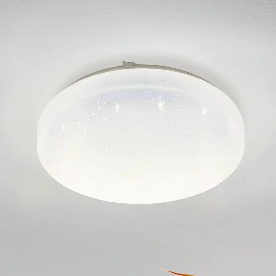 EGLO LED-Deckenlampe Frania-S m. Kristalleffekt Ø28cm