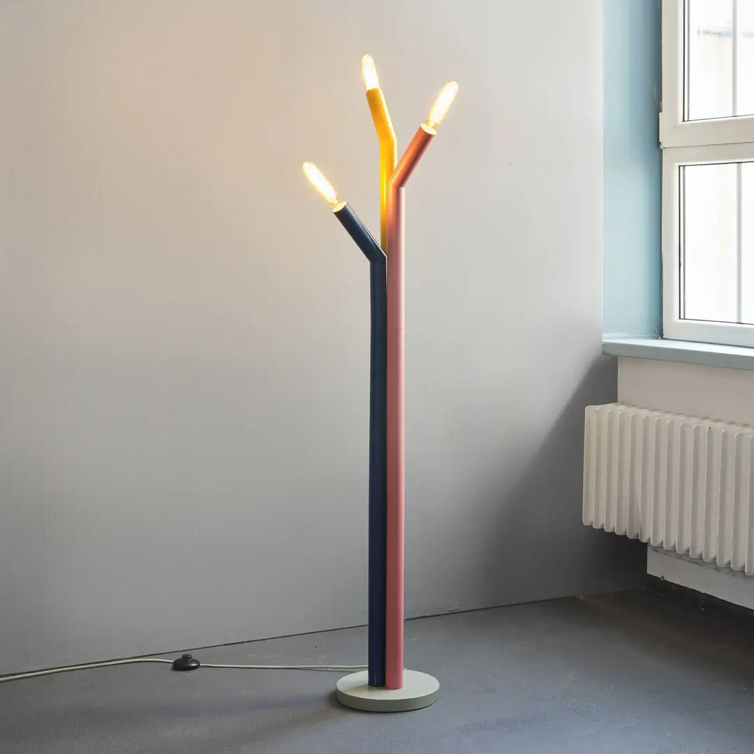 OSRAM Stehleuchte Decor Straw, 3-flammig, bunt, Stahl, E27