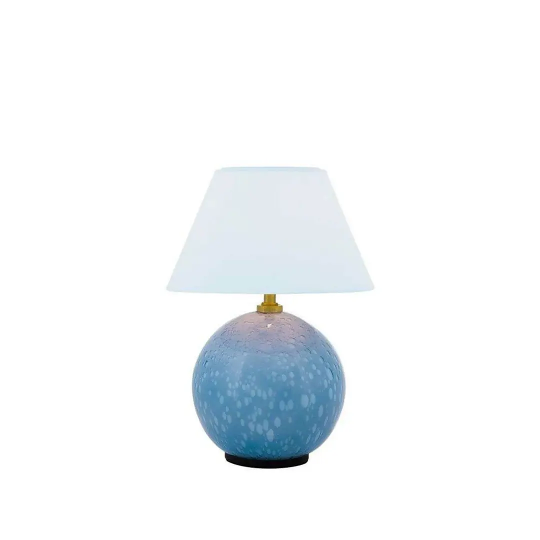 Globen Lighting Akku-Tischleuchte IRIS, blau, Höhe 23 cm, G4