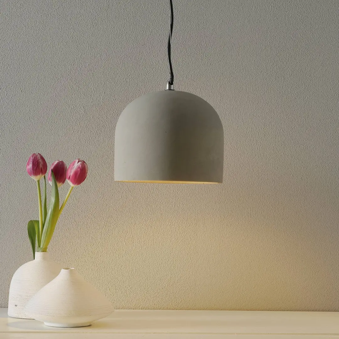 Maytoni Hängeleuchte Broni aus Beton, Ø 20 cm
