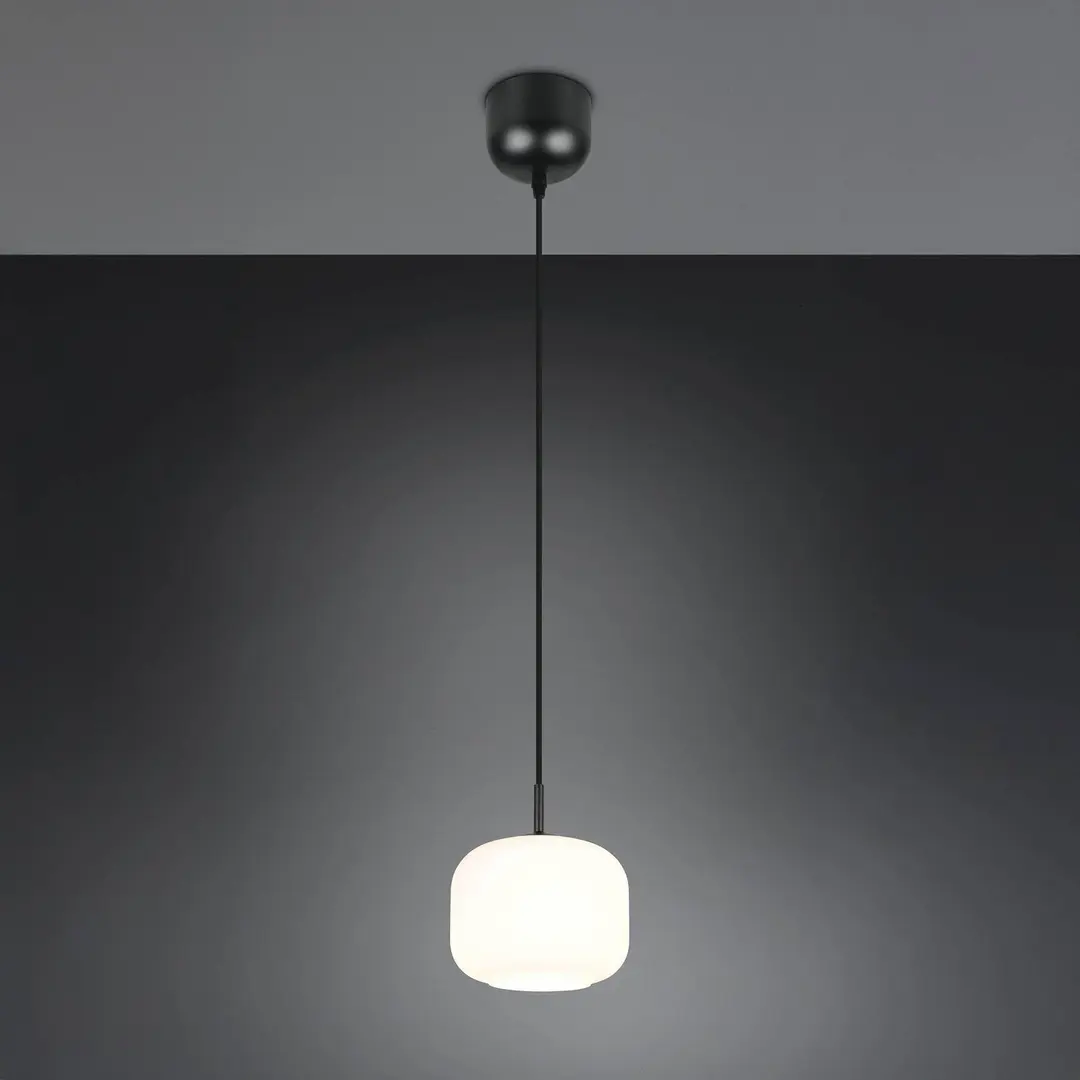 Reality Leuchten Hängeleuchte Signe, Ø 15 cm, weiß, Glas, E14