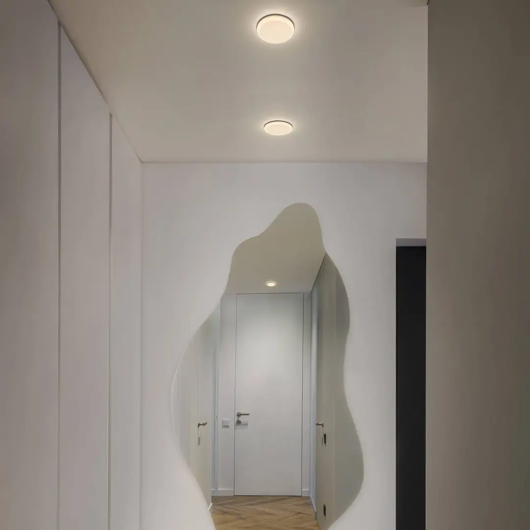 OSRAM LED-Einbauleuchte SLIM, Ø 17 cm, weiß, Metall, 3.000 K