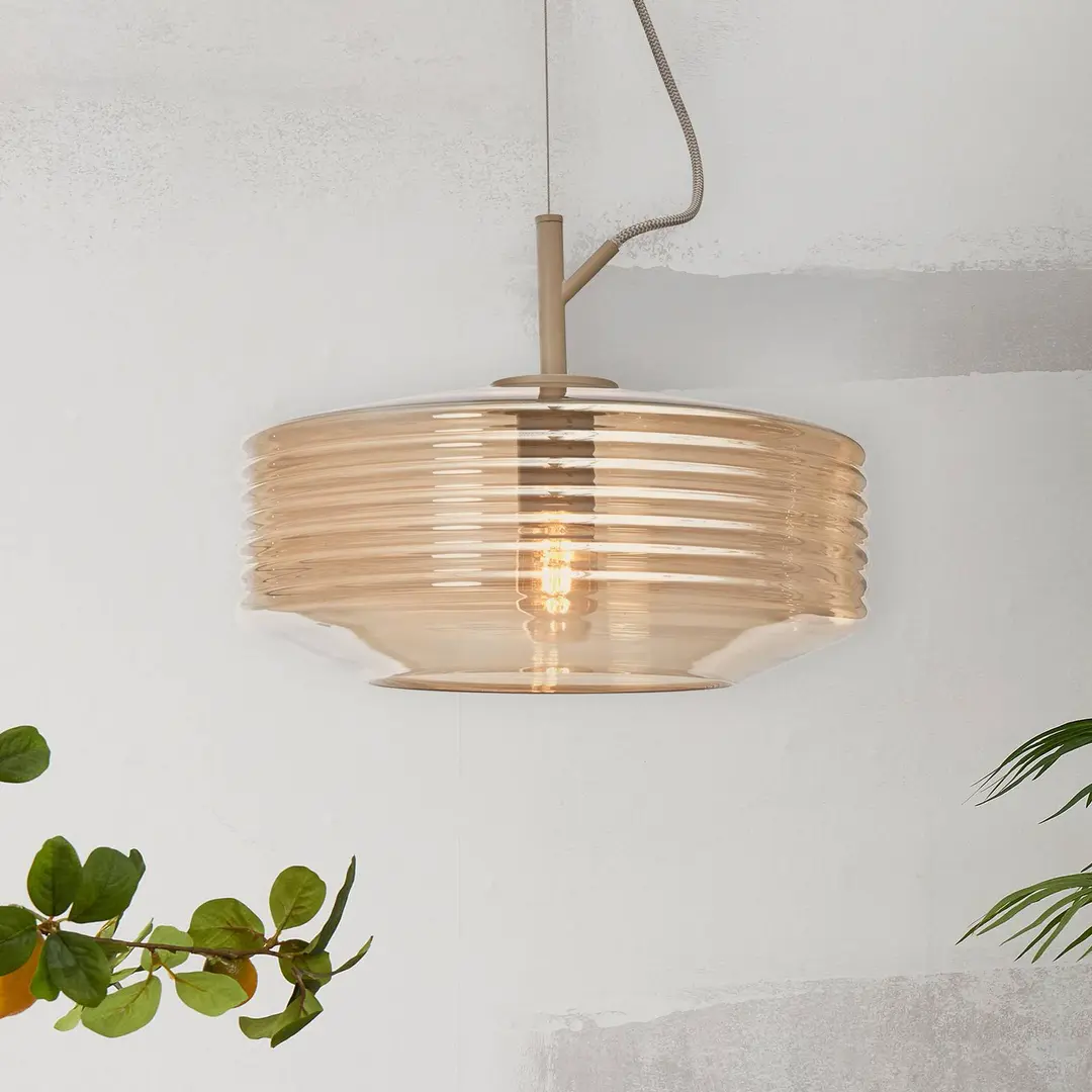 IT'S ABOUT ROMI Pendellampe Verona, bernstein, Glas, E27