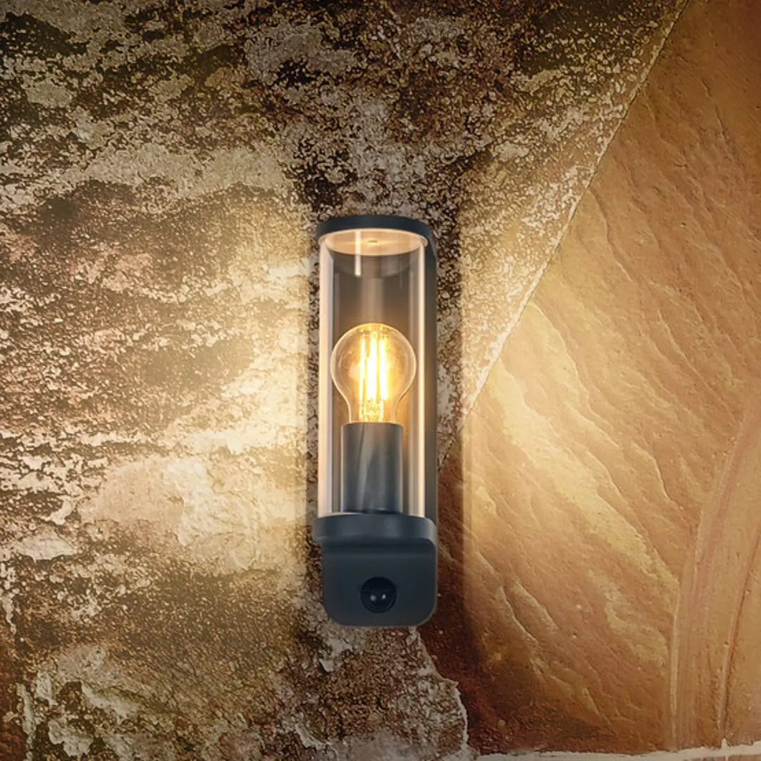 OSRAM Wandleuchte ENDURA CLASSIC TUBULAR, Sensor, dunkelgrau