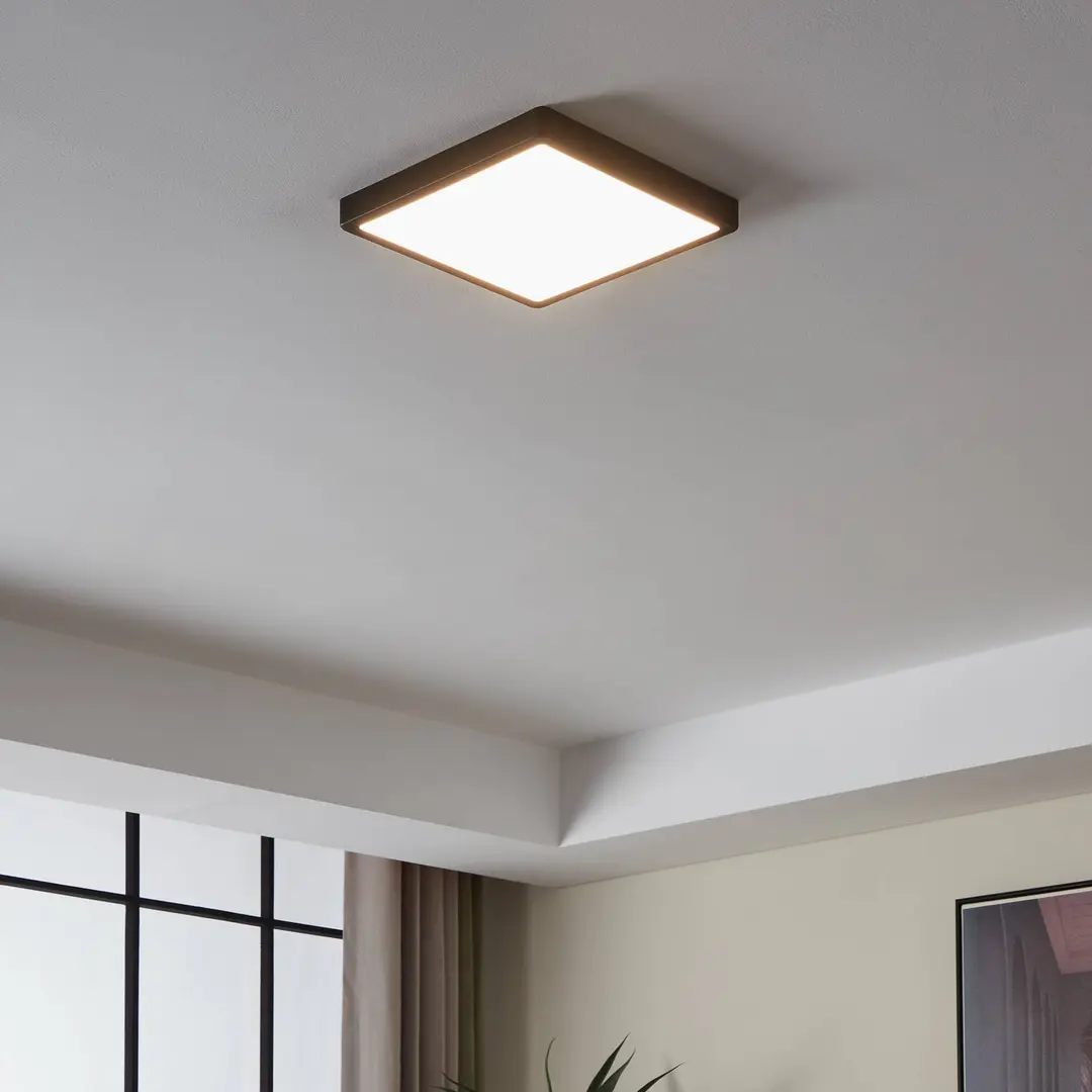 EGLO connect Fueva-Z Deckenlampe 28x28cm schwarz