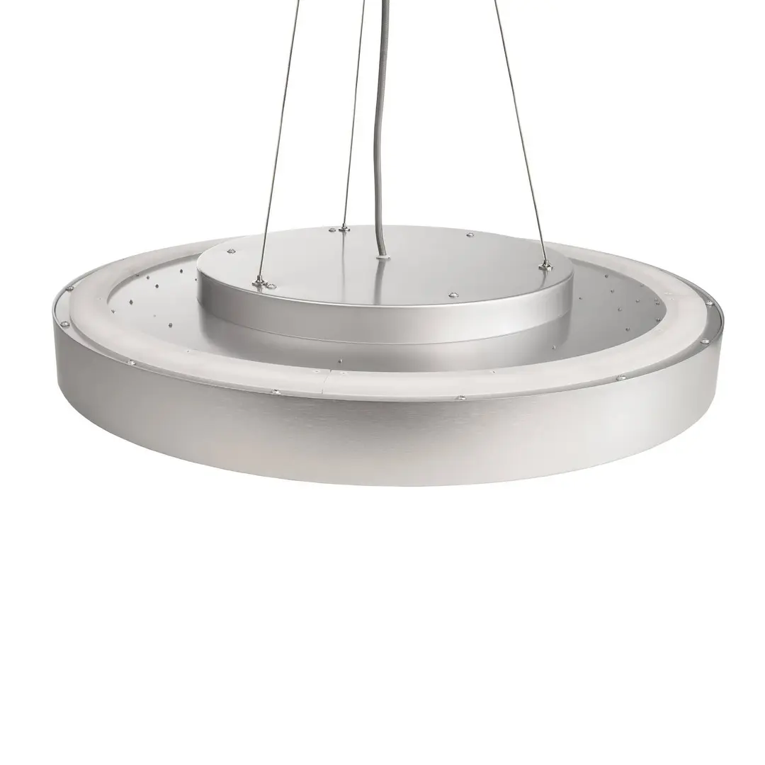Deko-Light LED-Hängeleuchte Menkar, silberfarben, Ø 80 cm, CCT, up/down