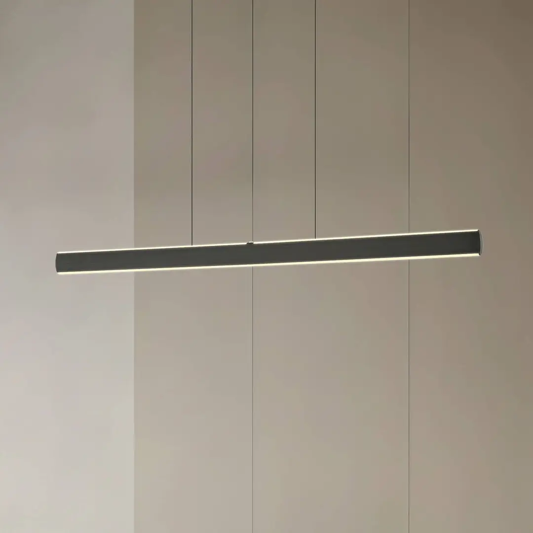 Lucande LED-Hängelampe Arvon, schwarz, 117 cm, dimmbar, CCT