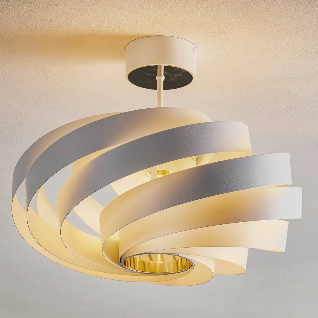 Domiluce Deckenleuchte Vento, weiß, Metall, Ø 50 cm