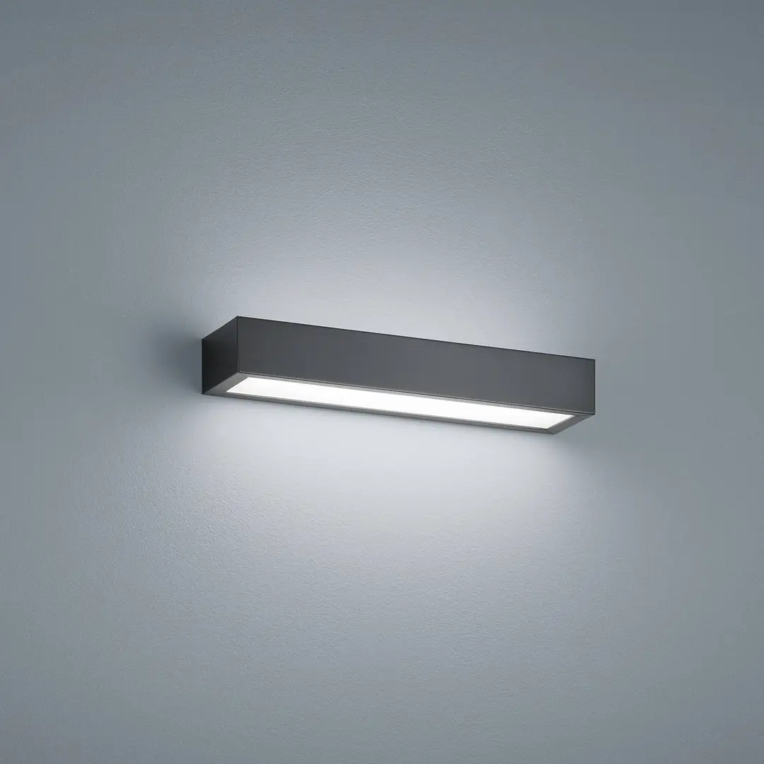 Helestra Theia LED-Wandleuchte, matt schwarz 30 cm