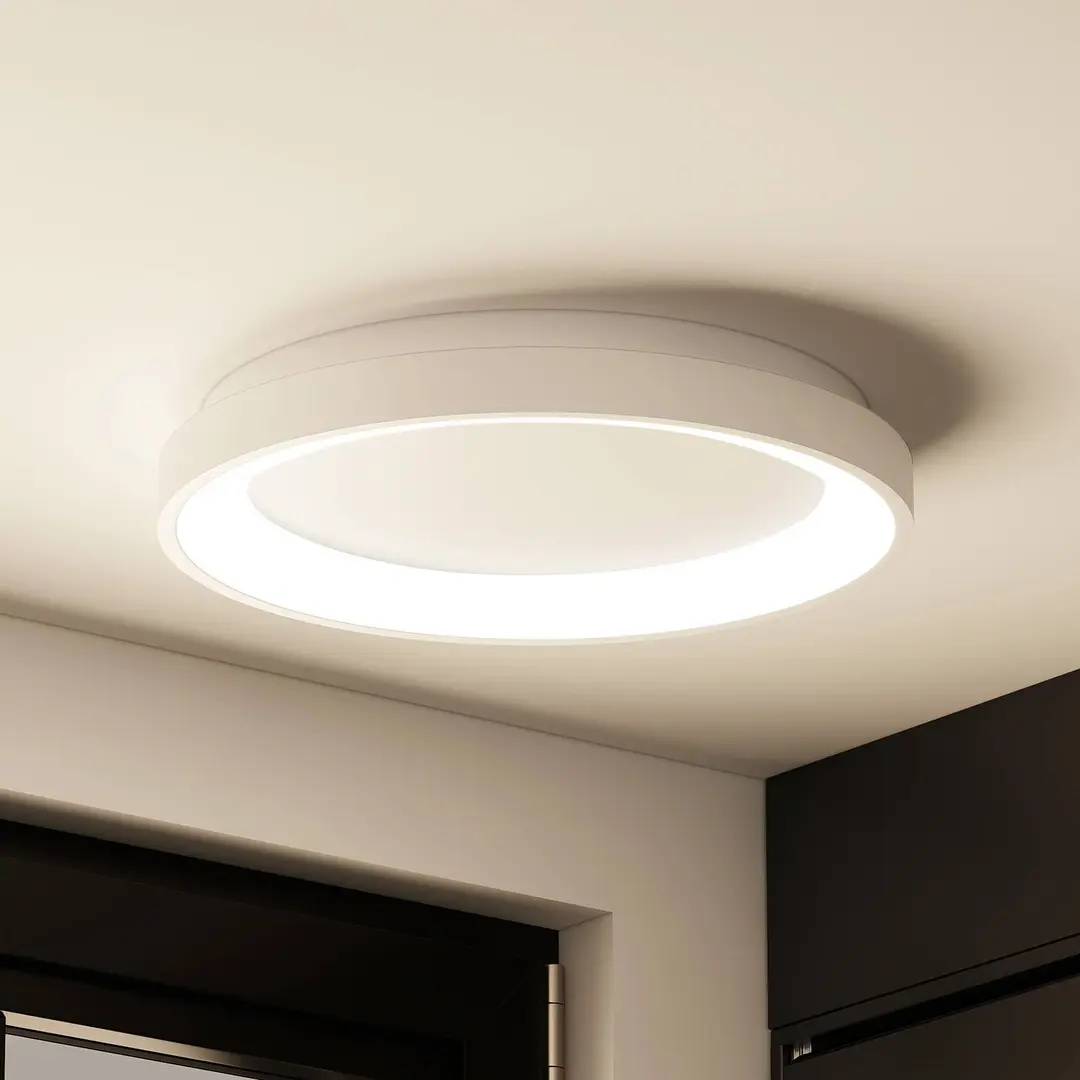 Arcchio LED-Deckenleuchte Vivy, Ø 38 cm, weiß, Metall